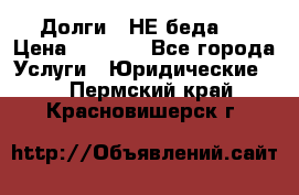 Долги - НЕ беда ! › Цена ­ 1 000 - Все города Услуги » Юридические   . Пермский край,Красновишерск г.